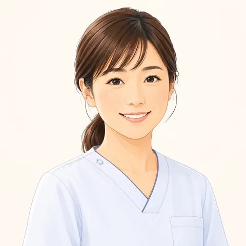 小児訪問看護を担当する看護師のイメージイラスト