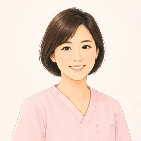 小児訪問看護を担当する看護師のイメージイラスト