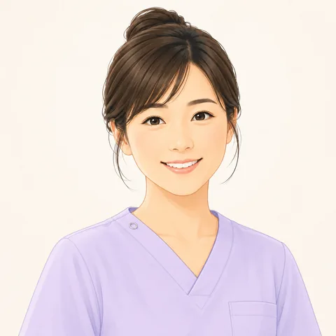 小児訪問看護を担当する看護師のイメージイラスト
