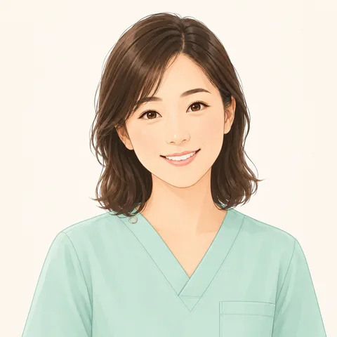 小児訪問看護を担当する看護師のイメージイラスト